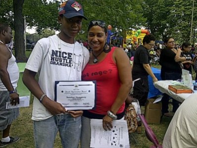 RAGE Intern honored at the 7th District National Night Out